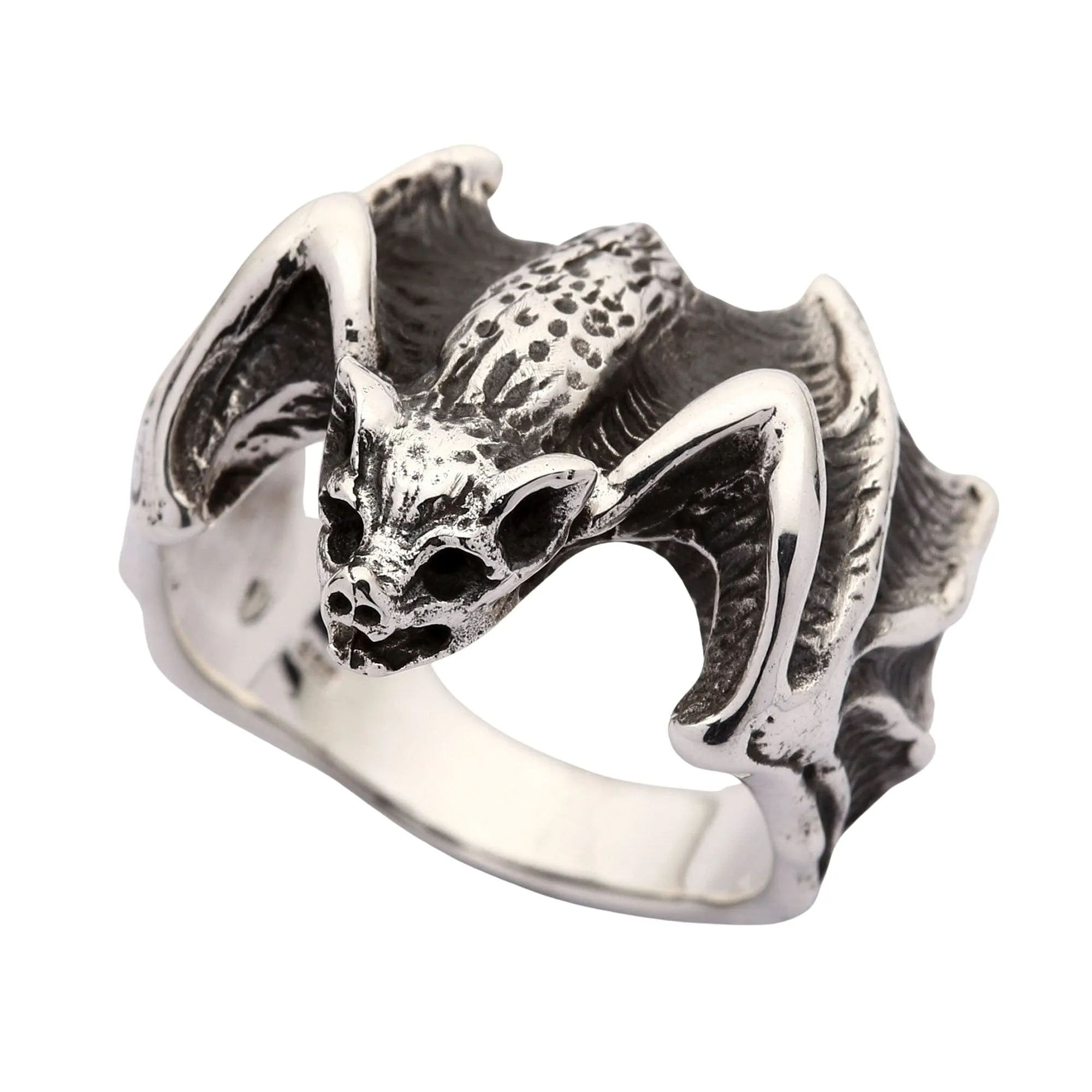 Bat Sterling Silver Ring