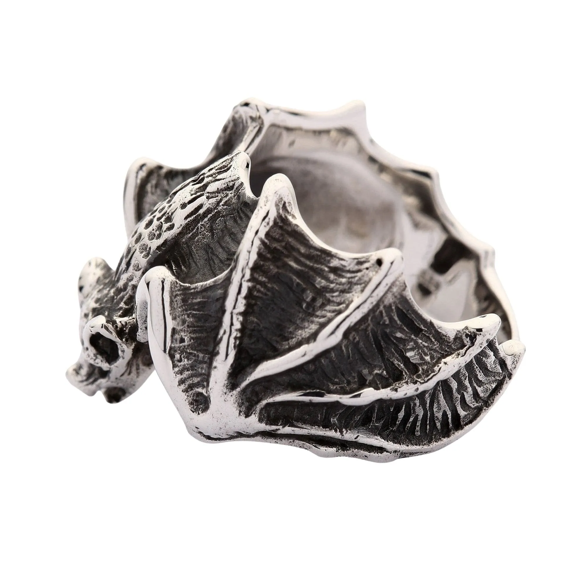 Bat Sterling Silver Ring