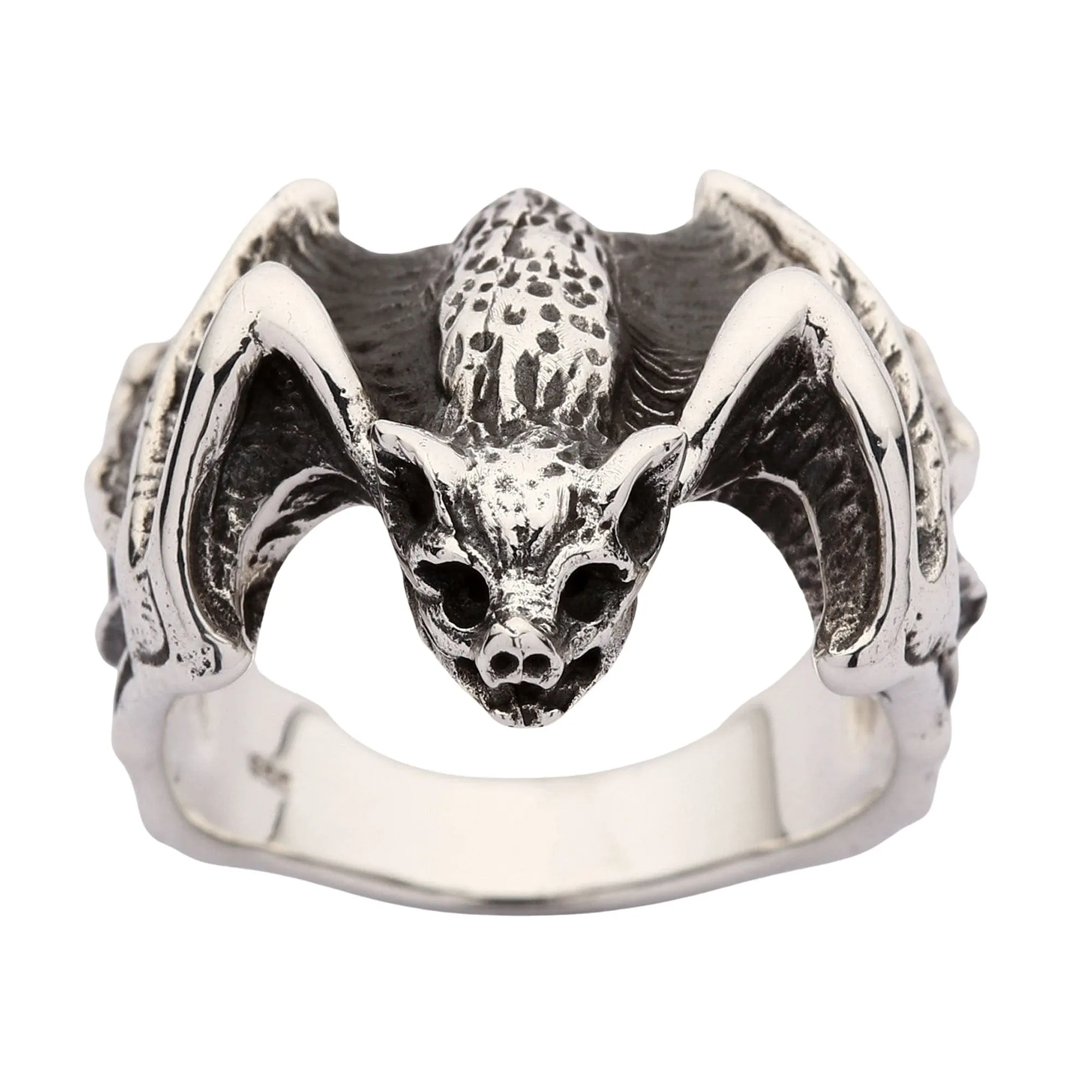Bat Sterling Silver Ring