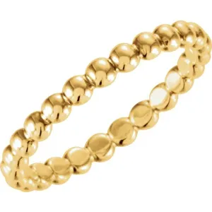 Beaded Eternity Band
