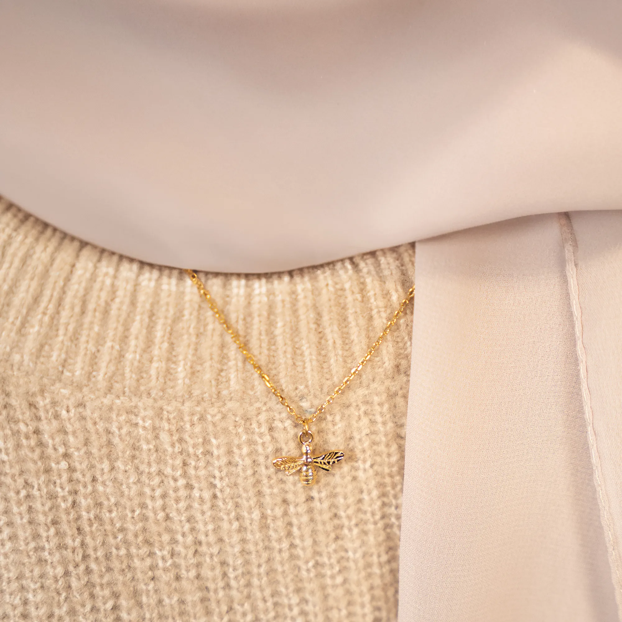 Bee Charm Necklace
