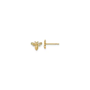 Bee Stud Earrings (14K)