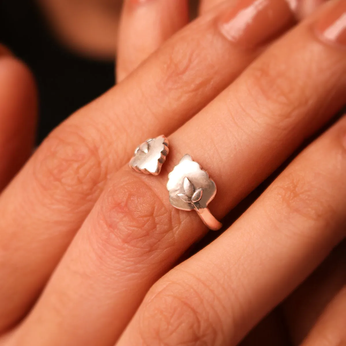 Bela Silver Finger Ring by MOHA