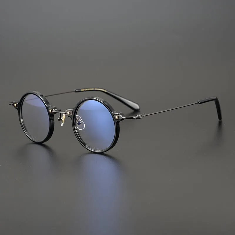 Ben Retro Round Acetate Optical Glasses Frame