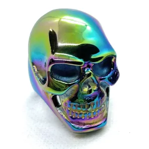Big, Bold & Heavy MULTI-COLOR Steel Skull Ring (#140MULTI)