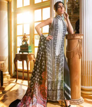 Black Chiffon Salwar Kameez-Suit- Sobia Nazir Lawn 2019