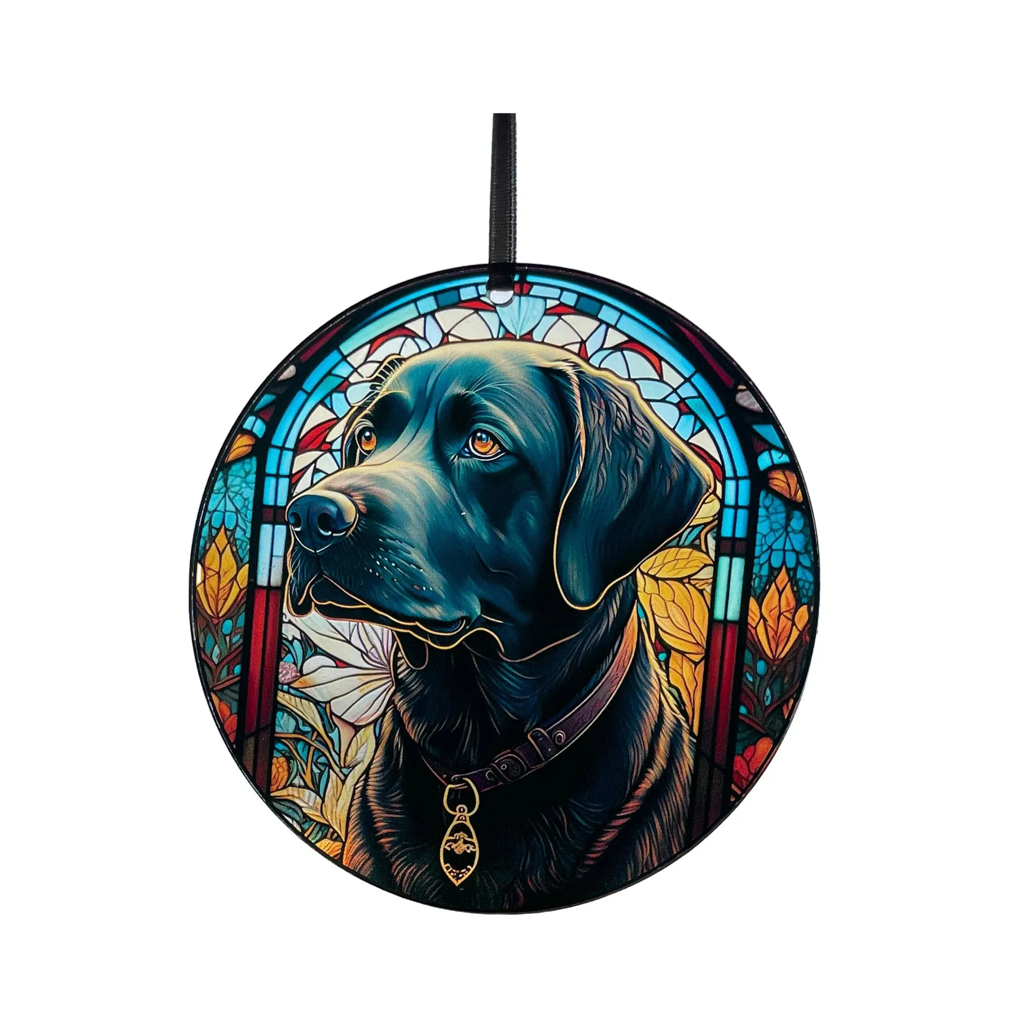 Black Lab, Acrylic Window Ornament #SC165