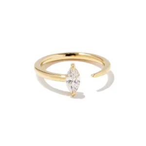 Boho & Mala 18k Gold Ring Sterling Silver (adjustable)