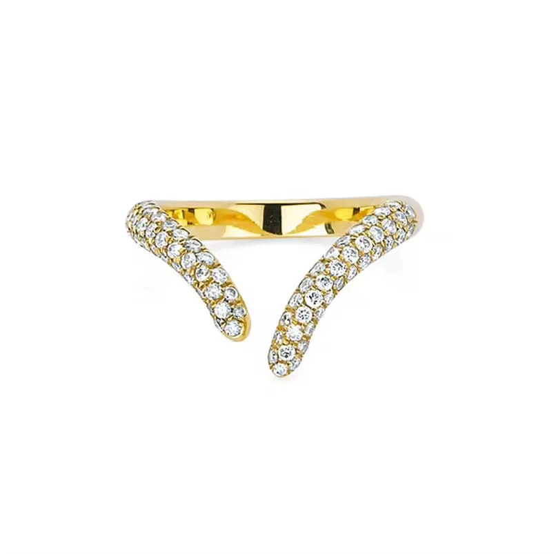 Boho & Mala 18k Gold Ring Sterling Silver (adjustable)