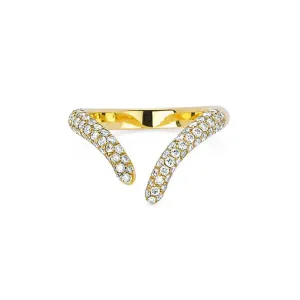 Boho & Mala 18k Gold Ring Sterling Silver (adjustable)