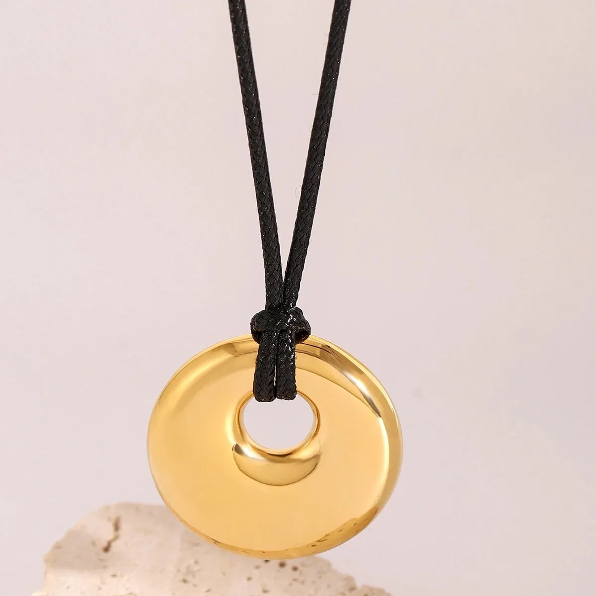 Boho & Mala Stainless Steel Charm Gold Plated Necklace
