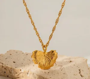 Boho & Mala Stainless Steel/18k Gold Plated Pendant Necklace