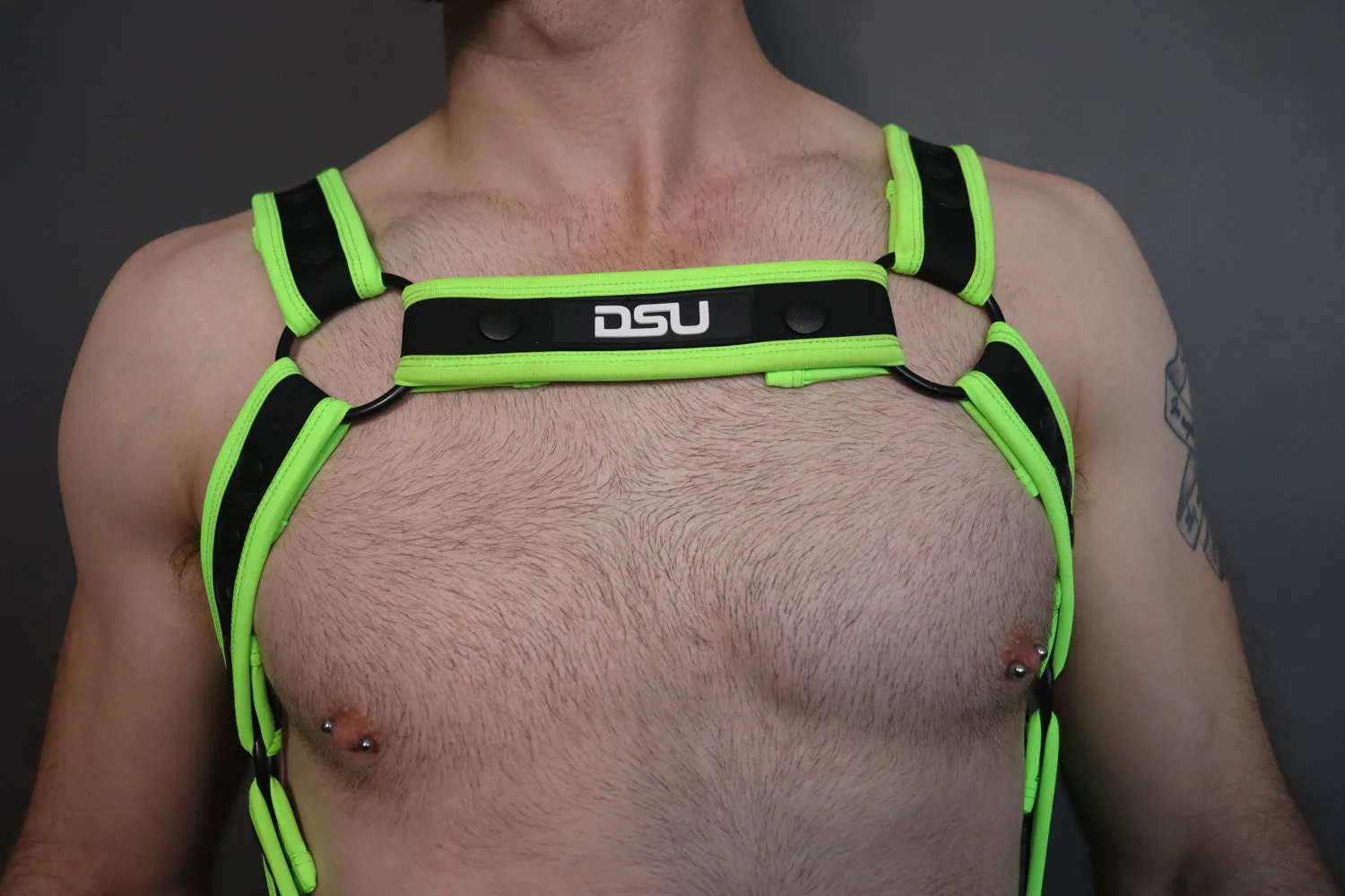 BOLD Harness & Jock Bundle - Neon Green   FREE Socks
