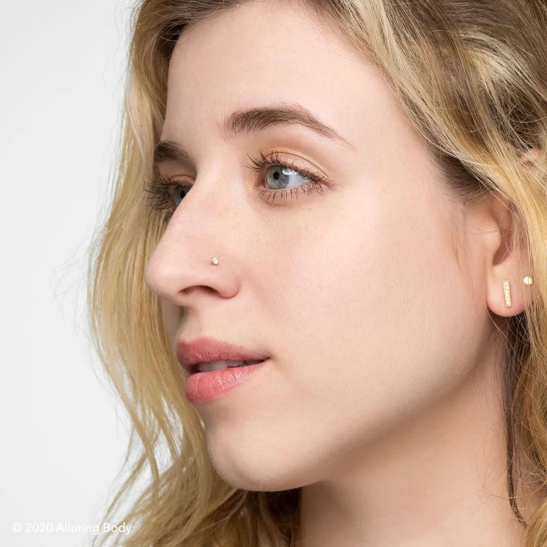 Bold VVS Diamond Nose Stud
