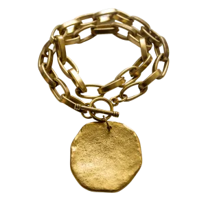 Brass Wrap Link bracelet