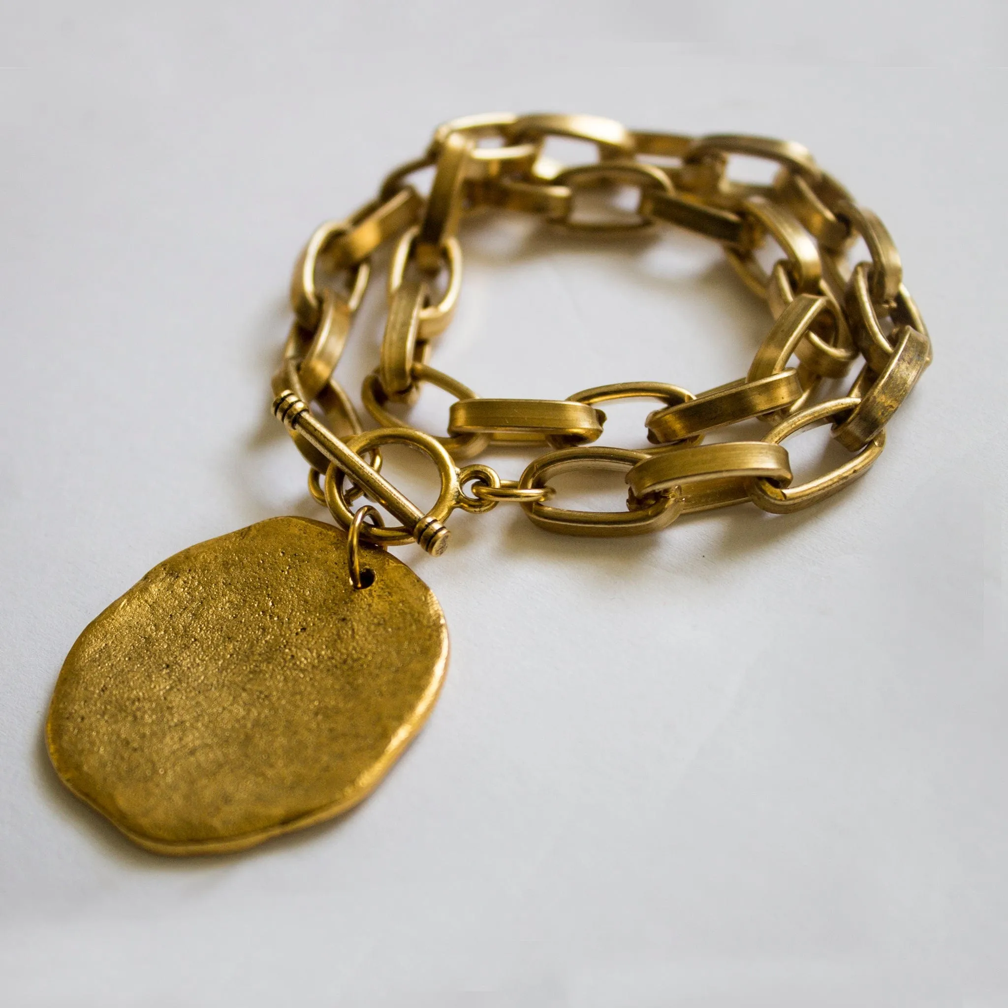 Brass Wrap Link bracelet