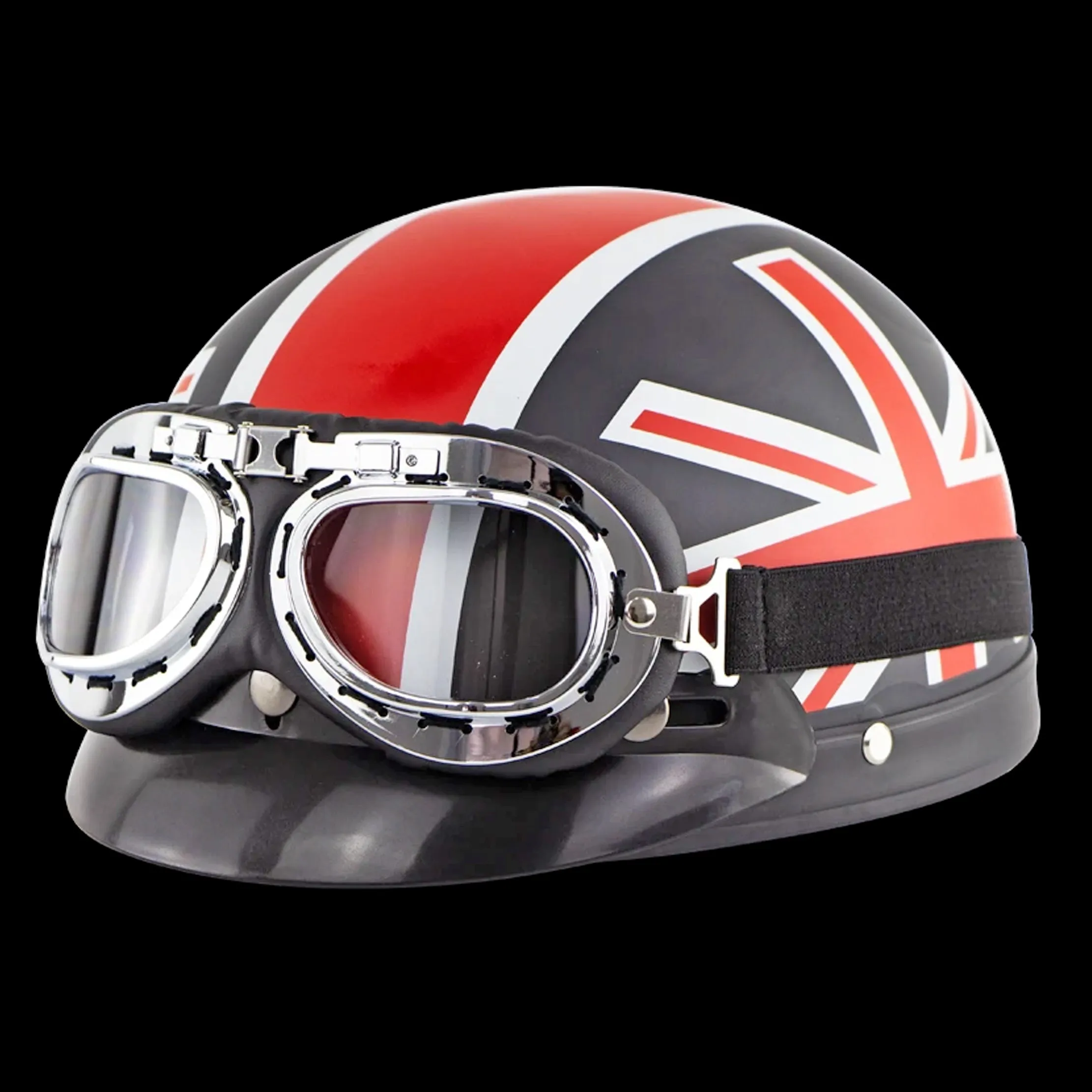 British Invasion DOT Half Helmet