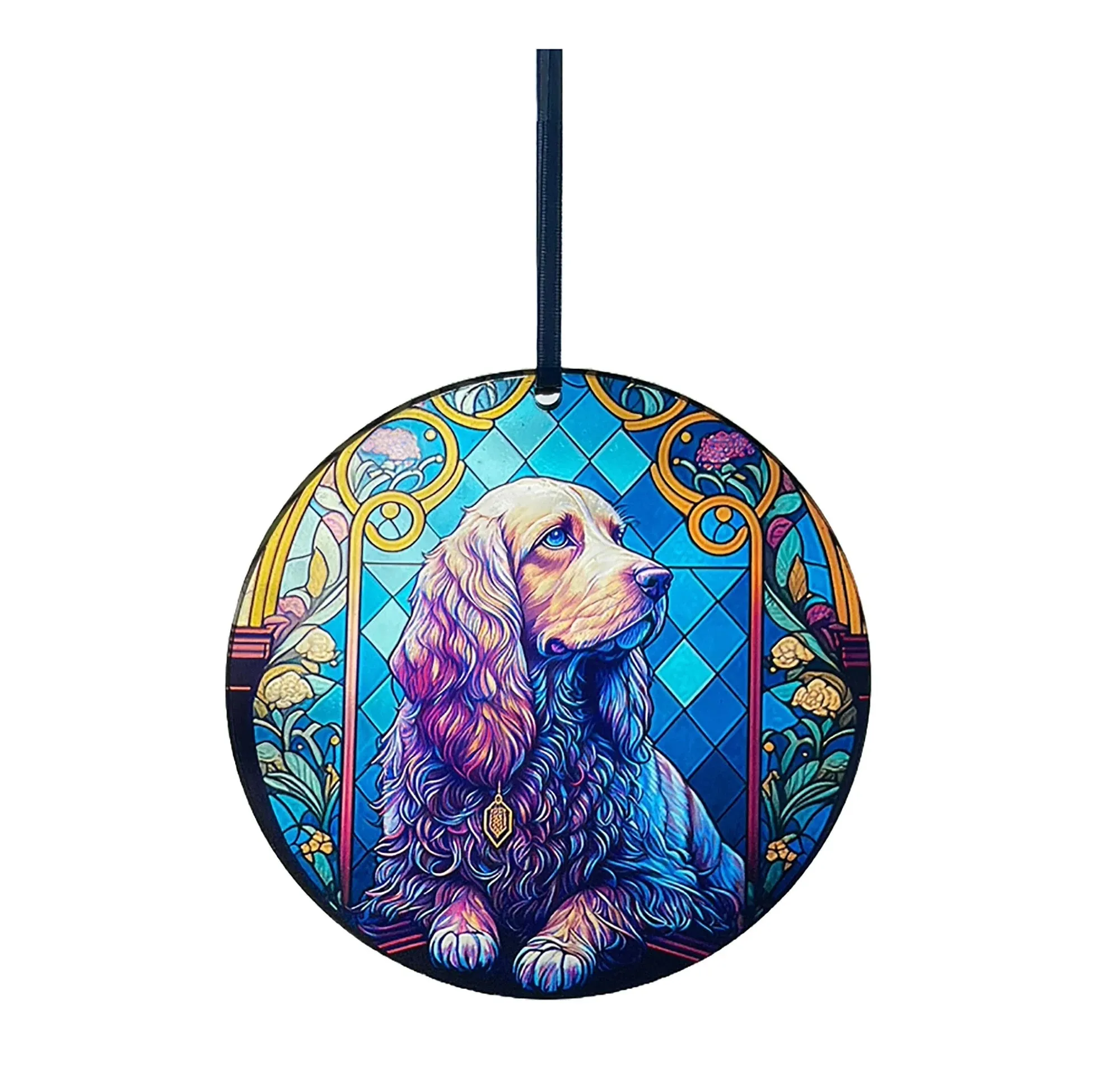Brown Spaniel, Acrylic Window Ornament #SC228