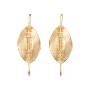 Bulawayo Gold Shield Earrings