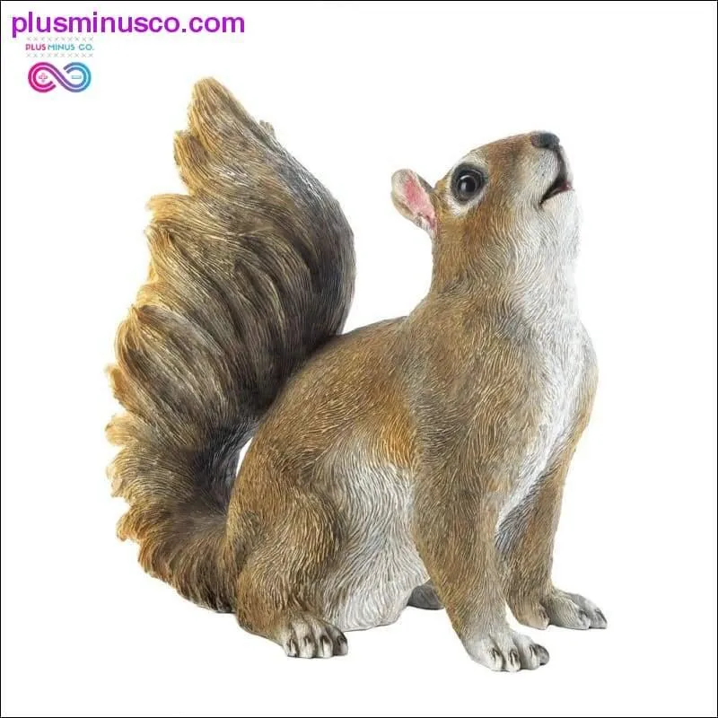 Bushy Tail Squirrel Figurine ll Plusminusco.com