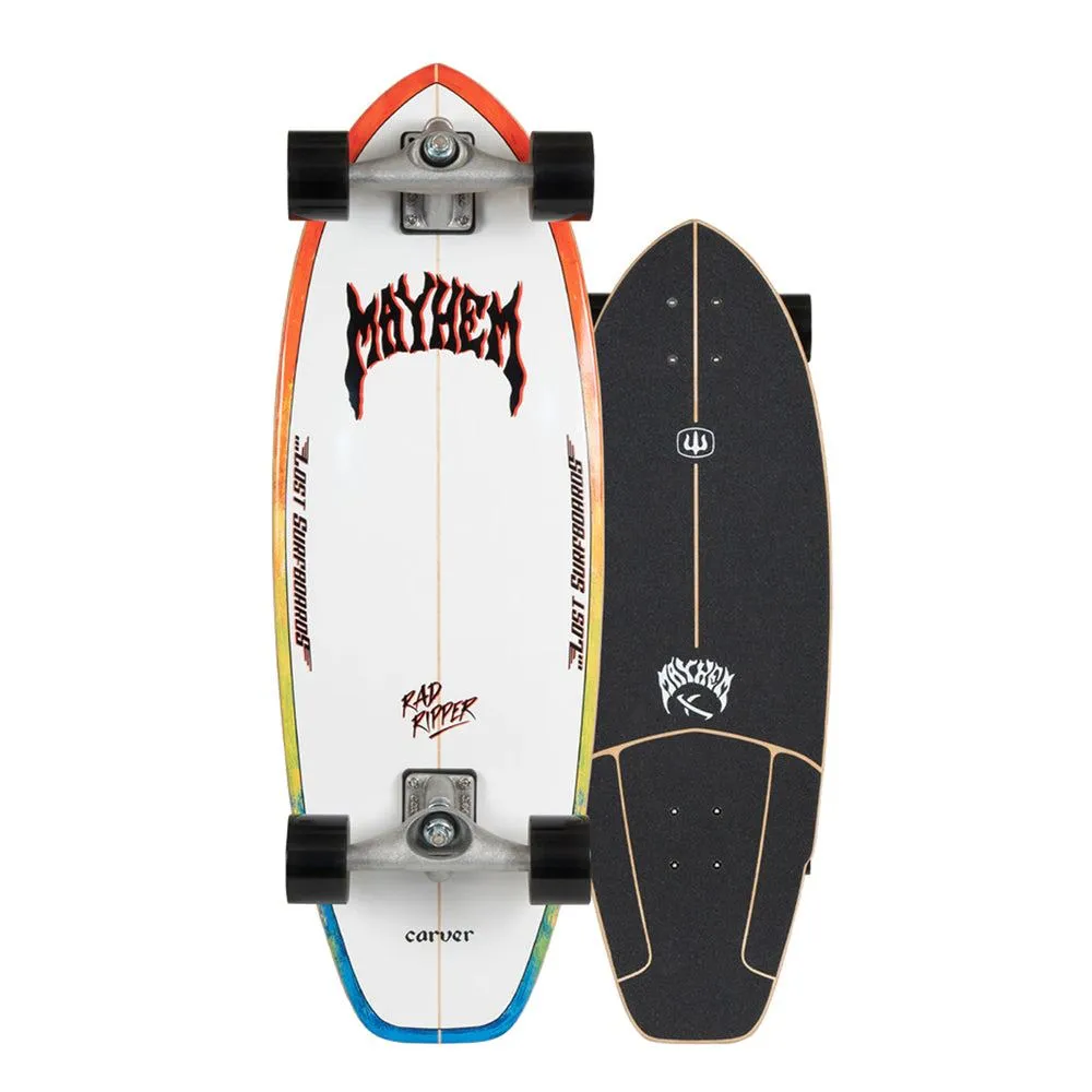 Carver ...Lost Rad Ripper Surfskate Cruiser Skateboard CX - 10.5" x 31"