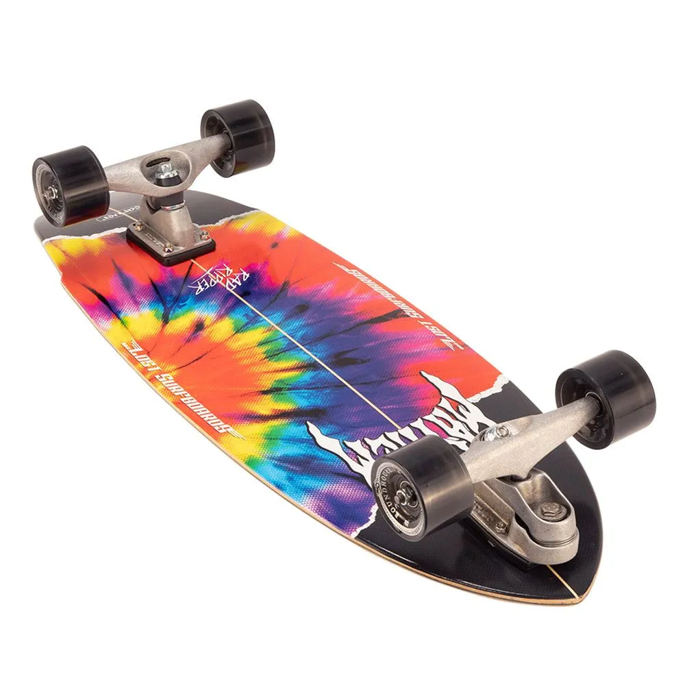 Carver ...Lost Rad Ripper Tie Dye Surfskate Cruiser Skateboard C7 - 10.5" x 31.0" WB 17.5"