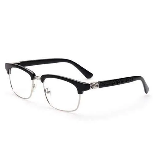 Chic Retro Cross Shape Embellished Metal Splicing Sunglasses For Women - Random Color