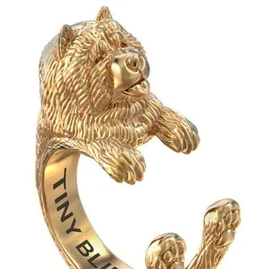 Chow Chow Breed Jewelry Cuddle Wrap Ring