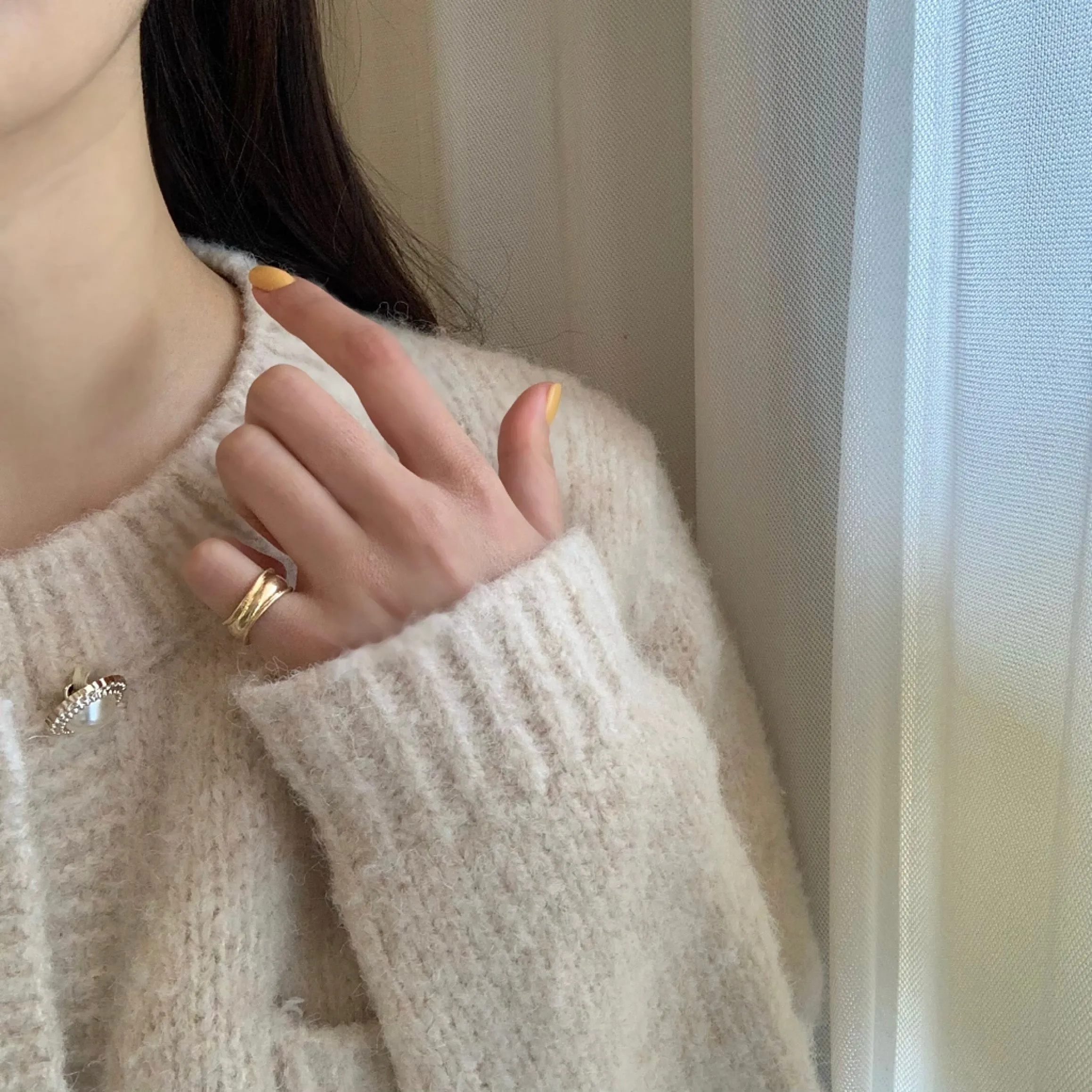 Chunky Bold Pinky & Midi Ring