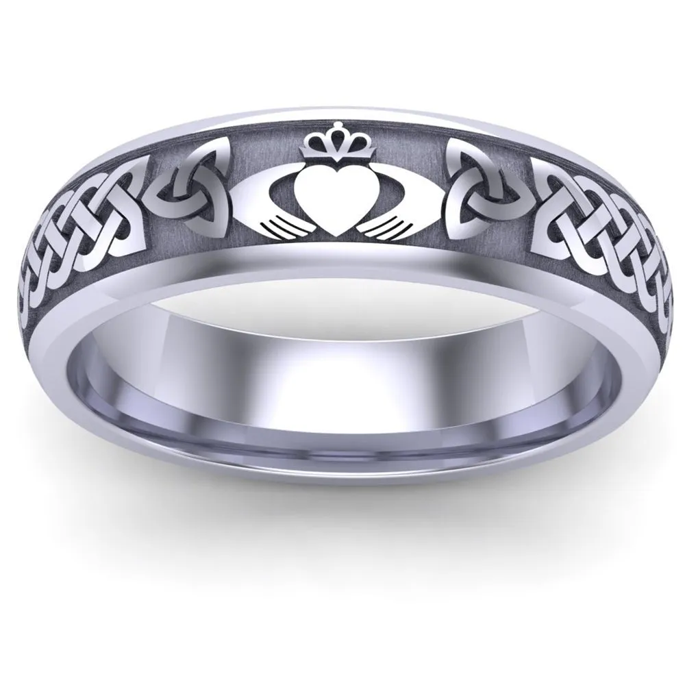 Claddagh Wedding Ring UCL1-PLATINUM6M - Platinum