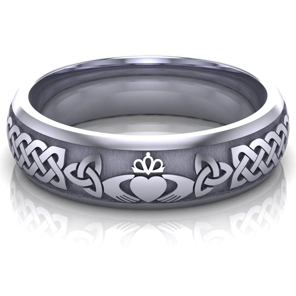 Claddagh Wedding Ring UCL1-PLATINUM6M - Platinum