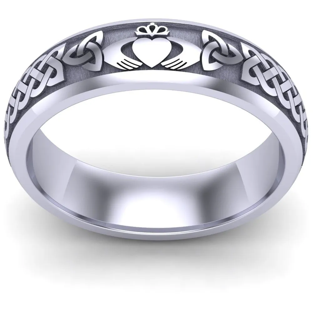Claddagh Wedding Ring UCL1-PLATINUM6M - Platinum