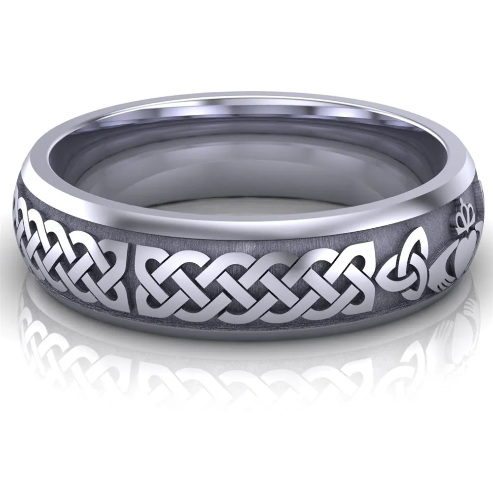 Claddagh Wedding Ring UCL1-PLATINUM6M - Platinum