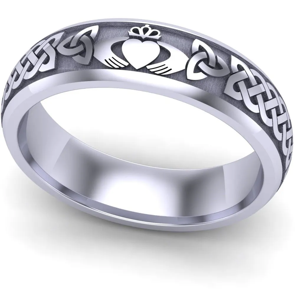 Claddagh Wedding Ring UCL1-PLATINUM6M - Platinum
