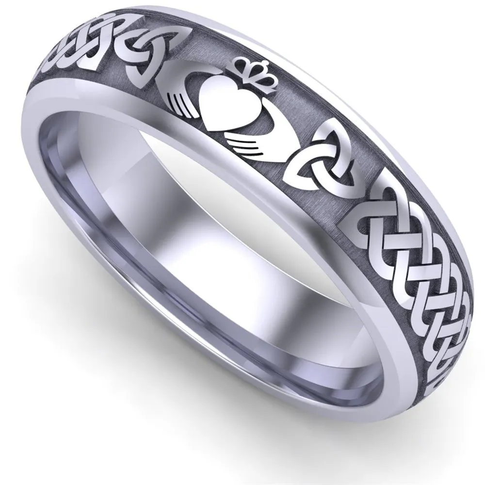 Claddagh Wedding Ring UCL1-PLATINUM6M - Platinum