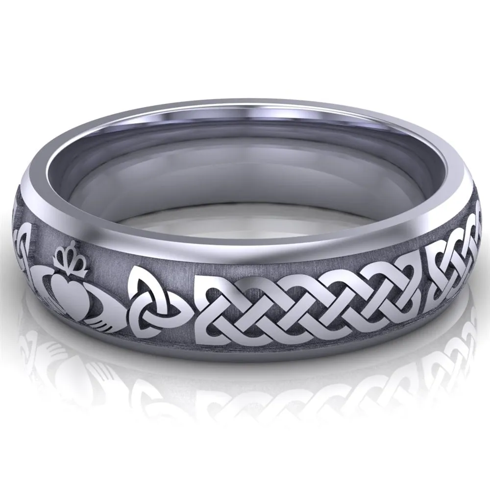 Claddagh Wedding Ring UCL1-PLATINUM6M - Platinum