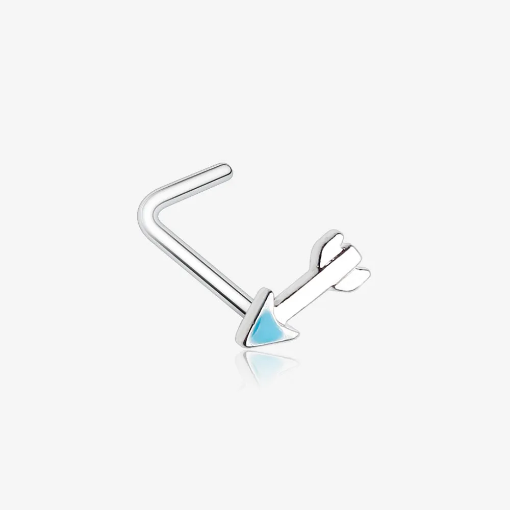 Classic Dainty Arrow L-Shaped Nose Ring