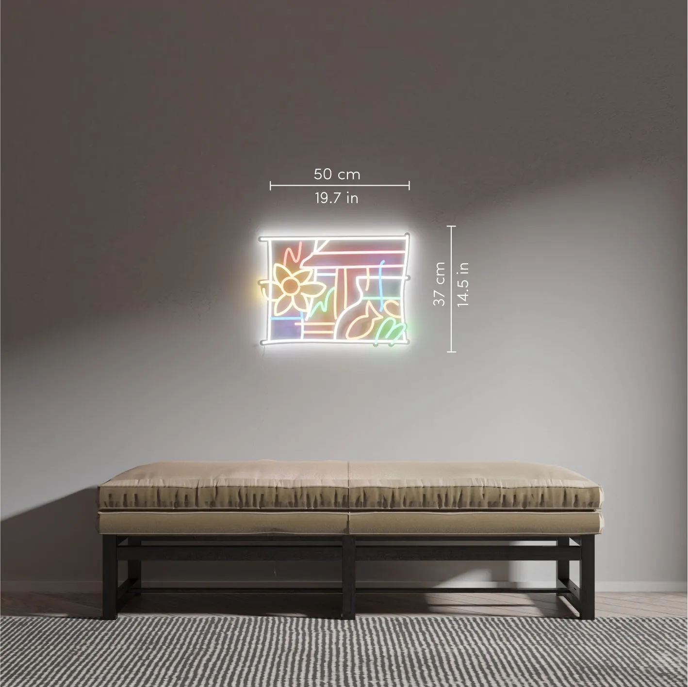 Composition by Tom Wesselmann - LED neon sign