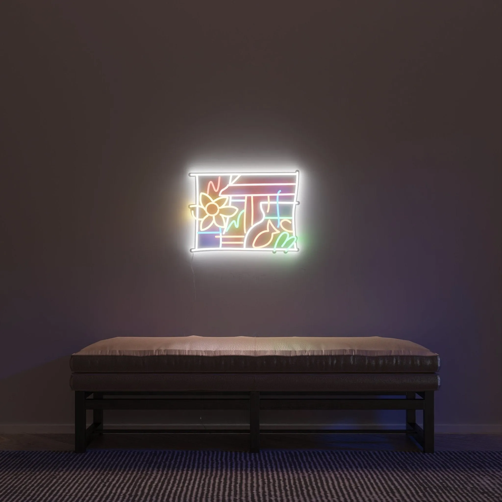 Composition by Tom Wesselmann - LED neon sign