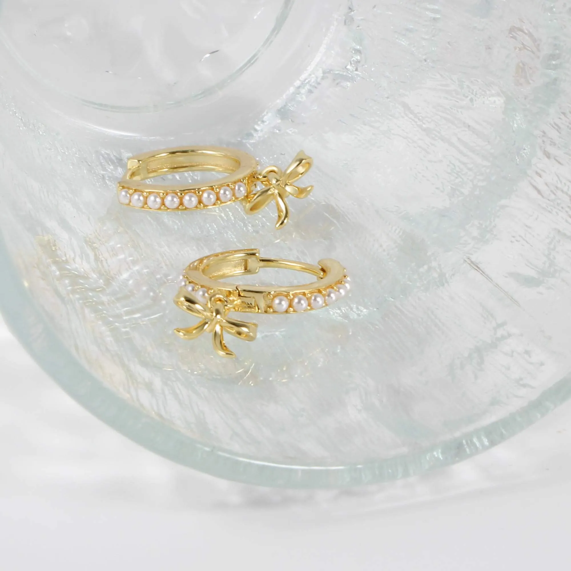 Coquette Charm Dainty Encrusted Ring Bracelet Necklace Chic Hoop Earrings Set by Katie