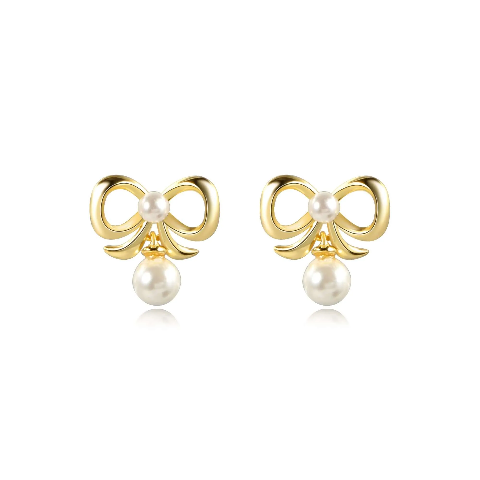 Coquette Charm Dainty Pearl Ring Bracelet Necklace Delicate Stud Earrings Set designed by Katie