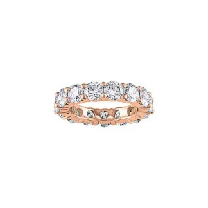 Cubic Zirconia & 18K Rose Gold-Plated Pavé Ring