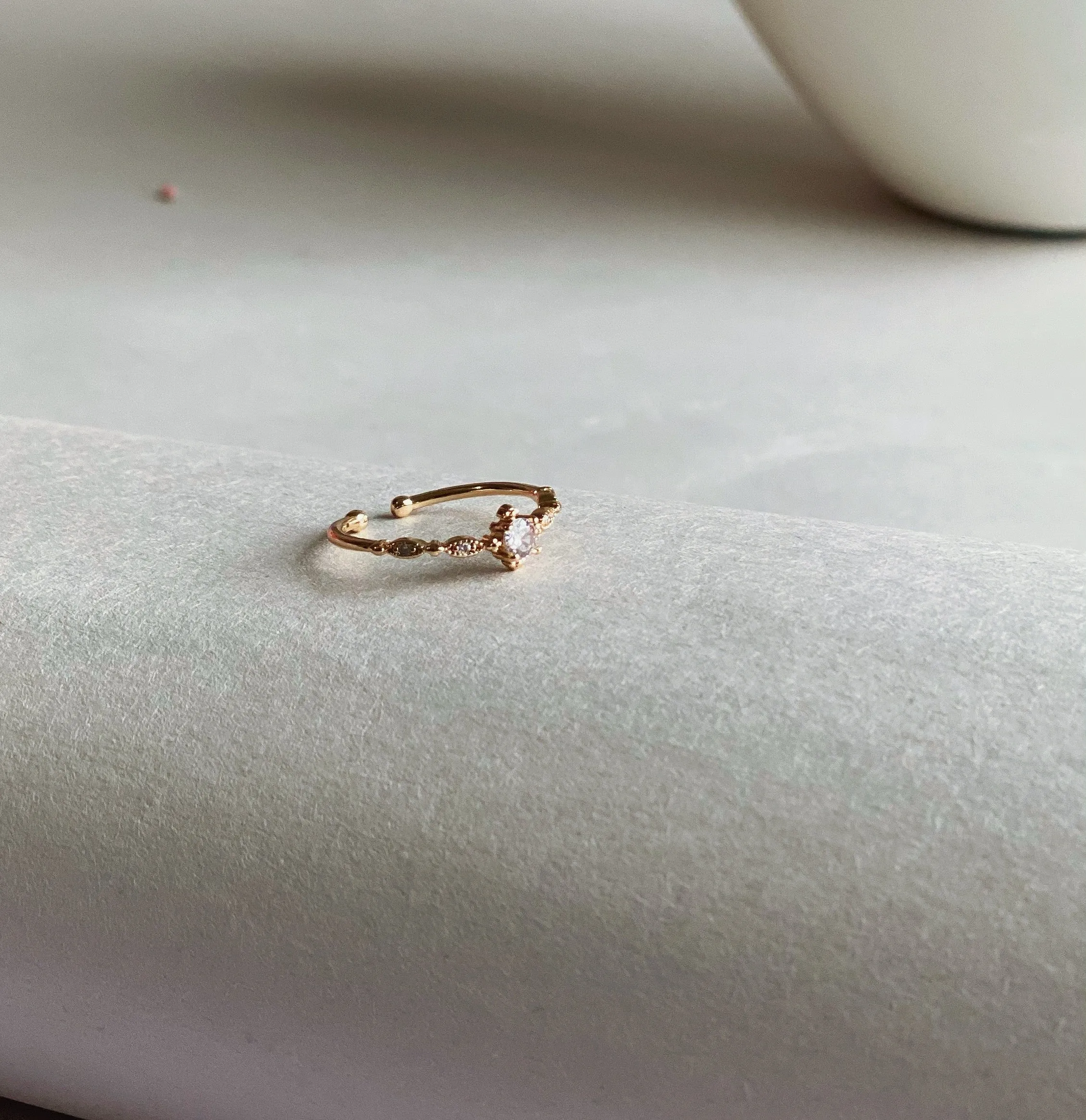 Cubic zirconia ring