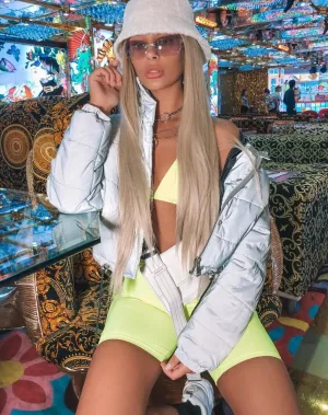 Cycle Short in Neon Yellow