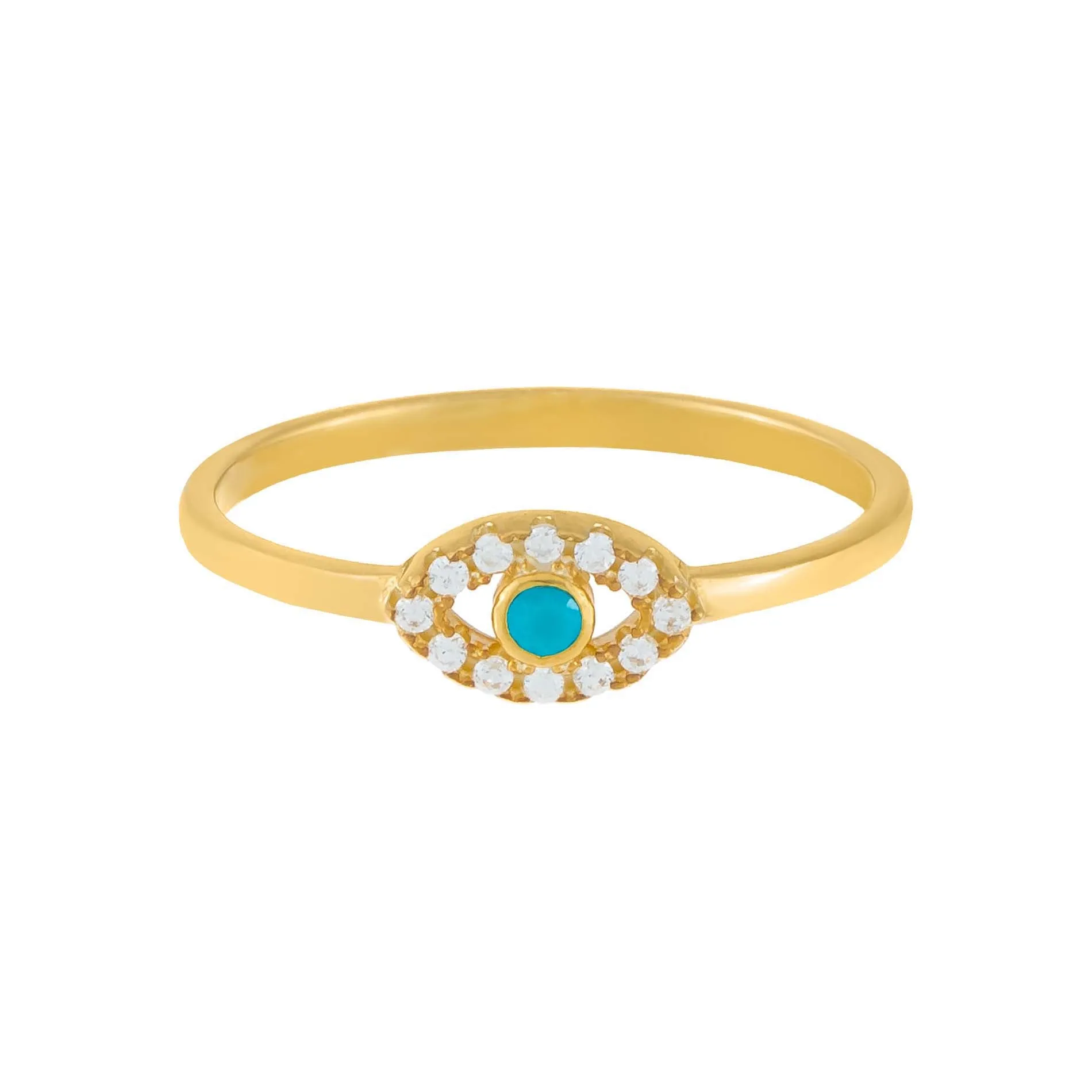 CZ Evil Eye Ring