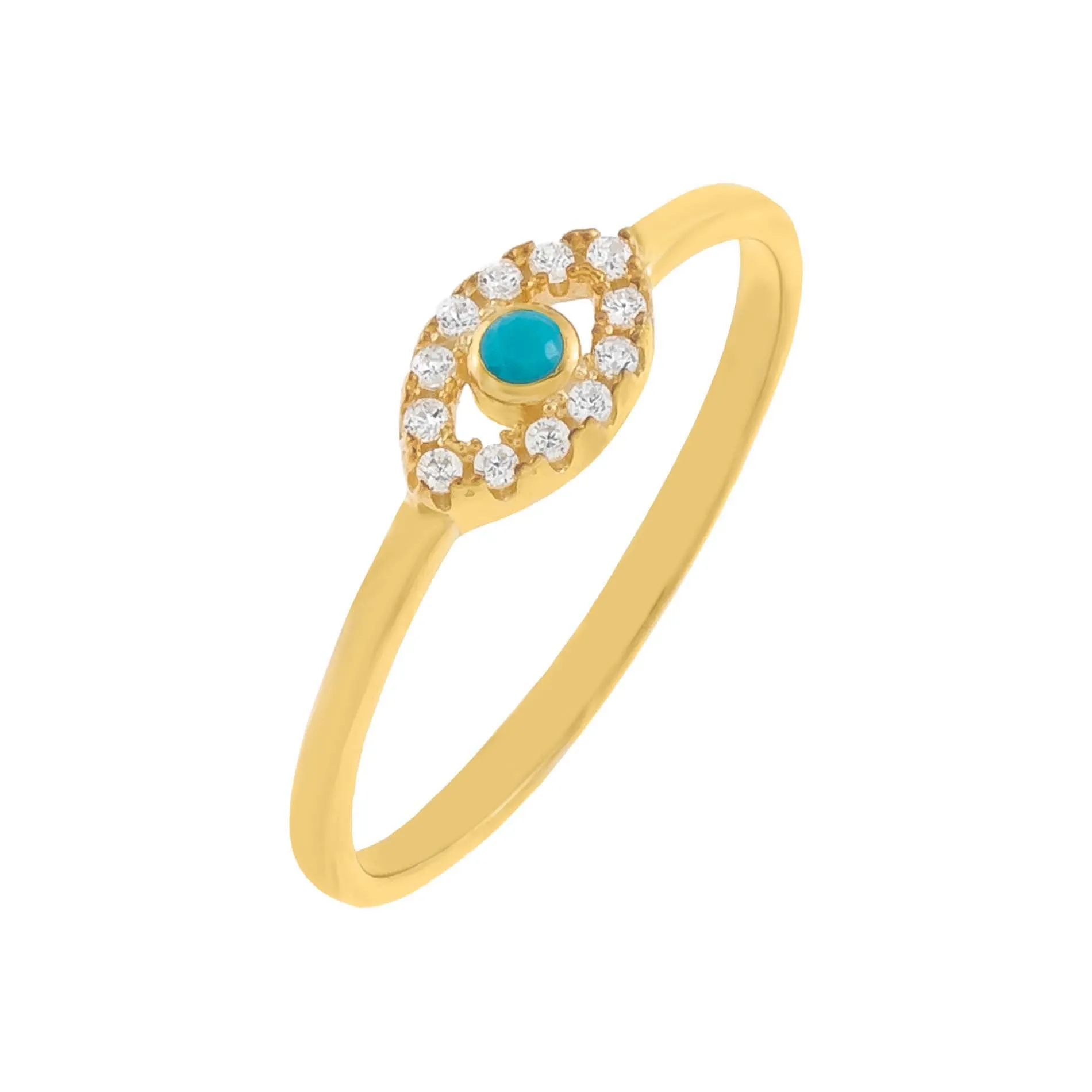 CZ Evil Eye Ring