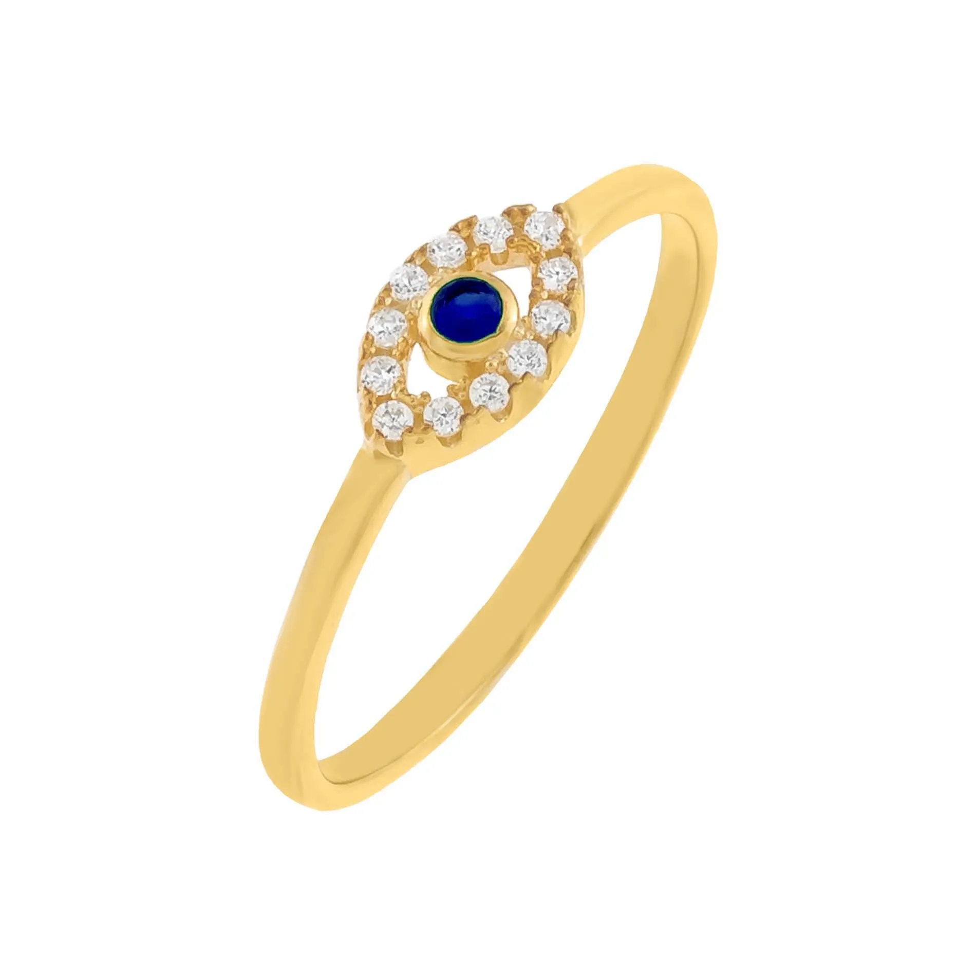 CZ Evil Eye Ring