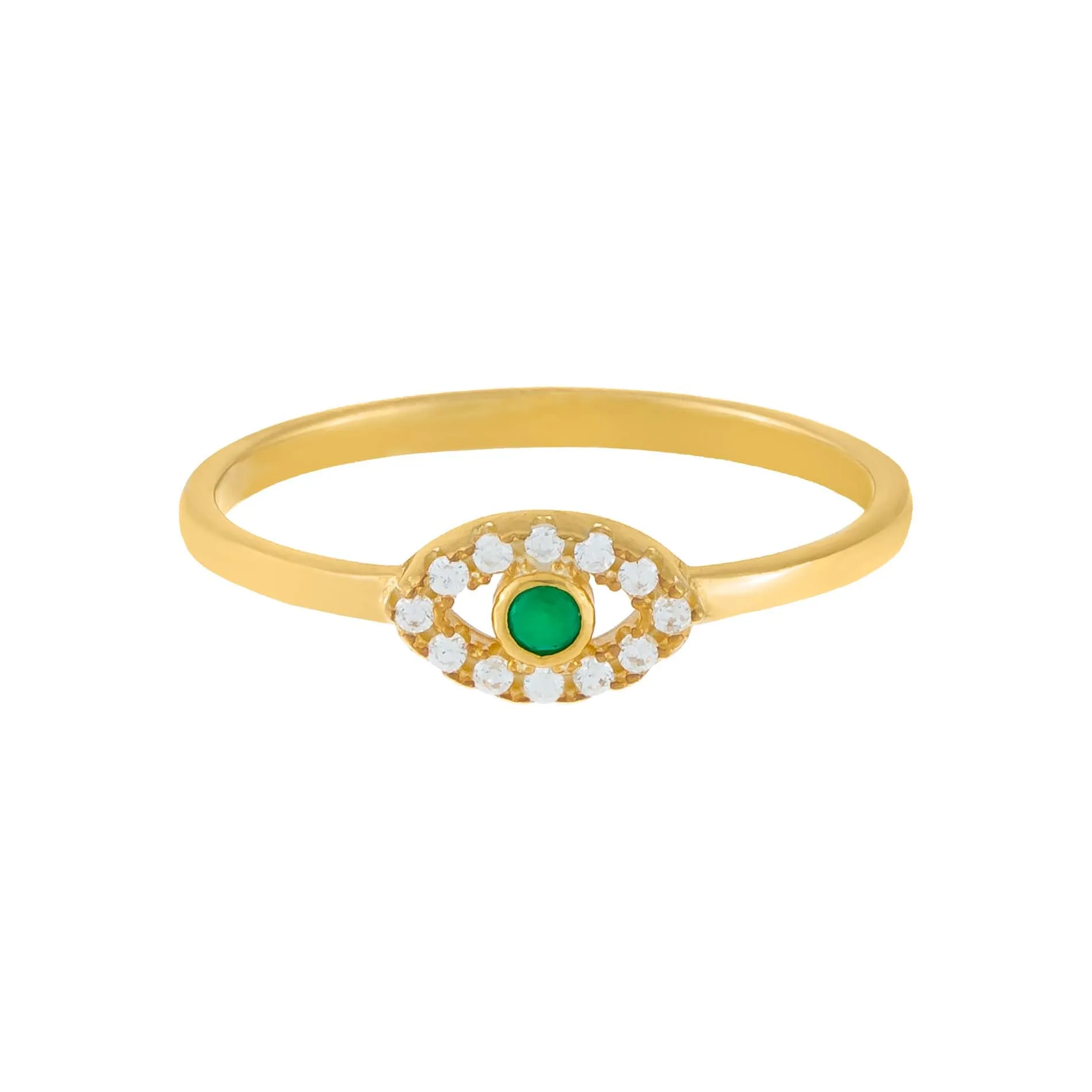 CZ Evil Eye Ring