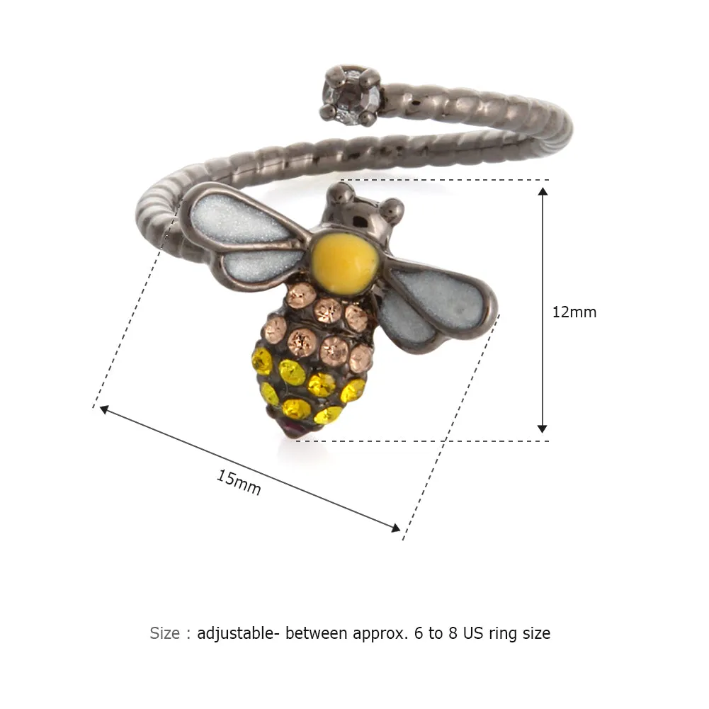 CZ  Honeybee  Ring