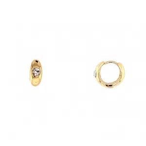 CZ Huggie Earrings